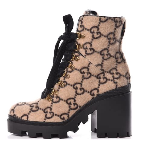 gucci boots womens ankle|Gucci combat boots for women.